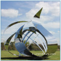 Arte del metallo esterna dell&#39;acciaio inossidabile del giardino Sphere Sculpture